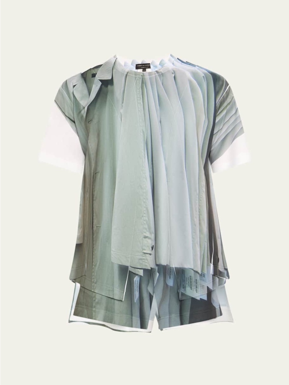 Men's Dry Cleaner Trompe L'oeil Jersey T-Shirt COMME DES GARCONS HOMME PLUS - Picture 8 of 8